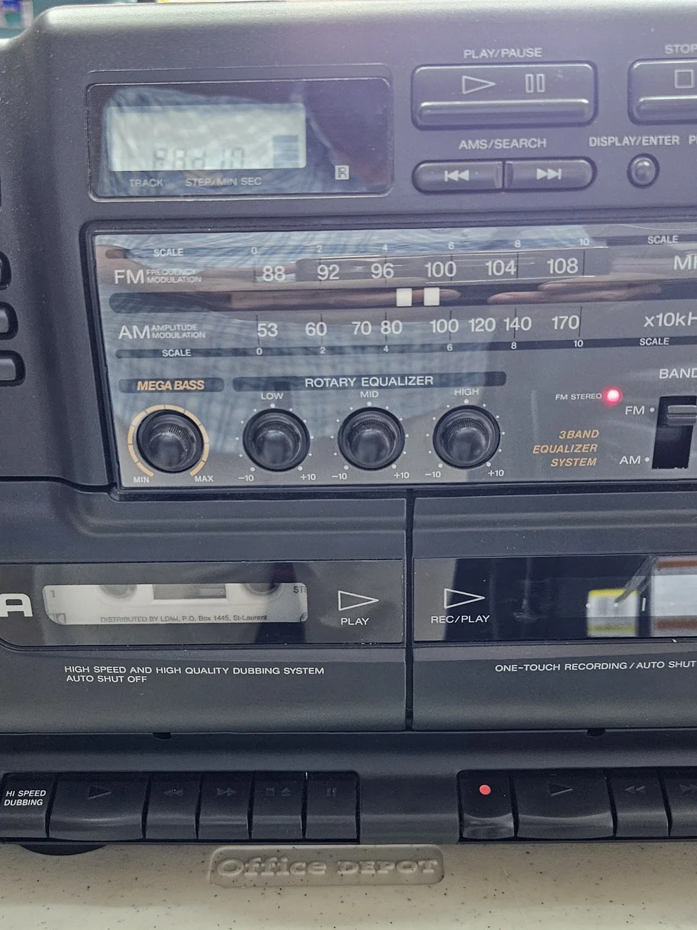 Vintage Sony CFD-545 Boombox - Fully Tested & Working - Mega Bass / CD / Remote